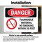 Signmission Flammable Material No Smoking Within 20 Feet Danger Sign, Vinyl Decal, 10in W x 7in L, 2PK OS-2PACK-DS-D-710-L-1248 - alternate 6